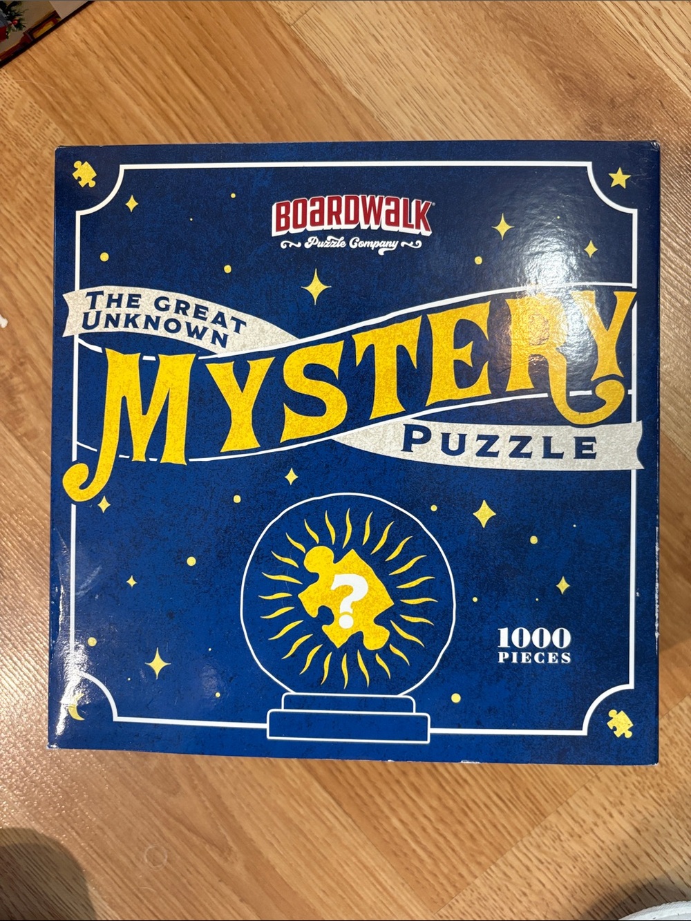 The Great Unknown Mystery Puzzle - Blue & Yellow 1000-Piece